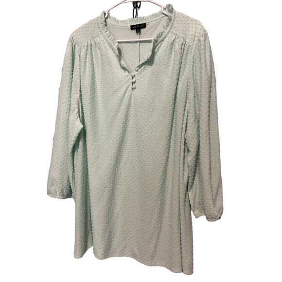 Lane Bryant Size 26/28 Blouse Mint - Picture 7 of 7
